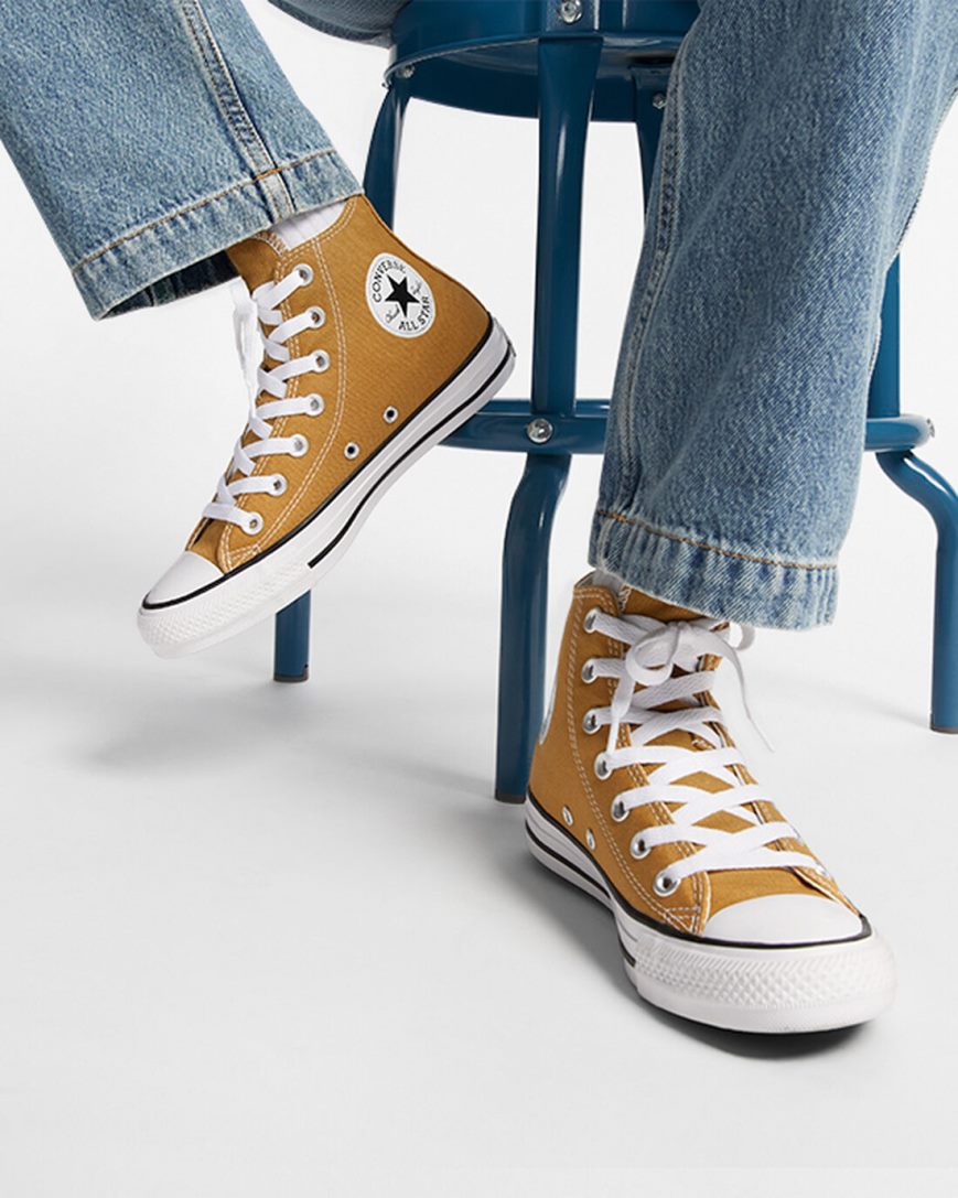 Men's Converse Chuck Taylor All Star Seasonal Color High Top Shoes Orange | AU 5604EB